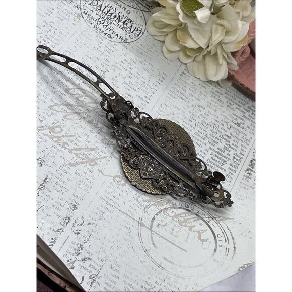 Skull Gothic Morbid Sugar Demon Festival Cameo Pin Hair Clip Jewelry Comb xmas - Picture 8 of 11